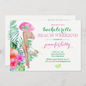 花嫁名門私立校風のバチェロレッテ週末 招待状 (正面/裏面)