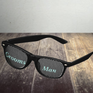 花嫁披露宴ブライダルウェディングパーティーグロムスマン レトロサングラス