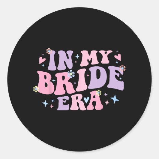 花嫁時代のグルーヴィーな私 婚約女性のための ラウンドシール (正面)