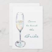 花嫁来に祝杯を挙げる 招待状 (正面/裏面)