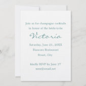 花嫁来に祝杯を挙げる 招待状 (裏面)