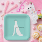 花嫁来パーティーパーソナライズされた ペーパープレート (パーティー)