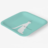 花嫁来パーティーパーソナライズされた ペーパープレート (傾斜あり)