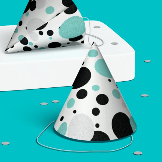 花嫁水玉模様お祝いティアラシャワー パーティーハット