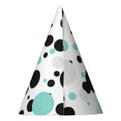 花嫁水玉模様お祝いティアラシャワー パーティーハット (裏面)