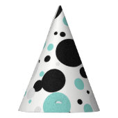 花嫁水玉模様お祝いティアラシャワー パーティーハット (左)