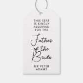 花嫁白黒 ギフトタグ (正面)