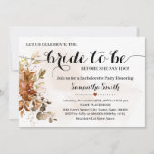 花嫁祝がシャワーになる秋の結婚式 招待状 (正面)