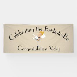 花嫁祝がシャワーになる/パーティージンジャー 横断幕