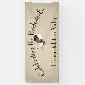 花嫁祝がシャワーになる/パーティーブラック 横断幕 (縦)