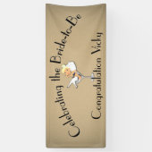 花嫁祝がシャワーになる/パーティーブロンド 横断幕 (縦)