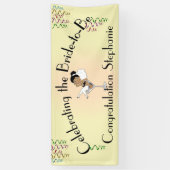 花嫁祝がシャワー/パーティー 横断幕 (縦)