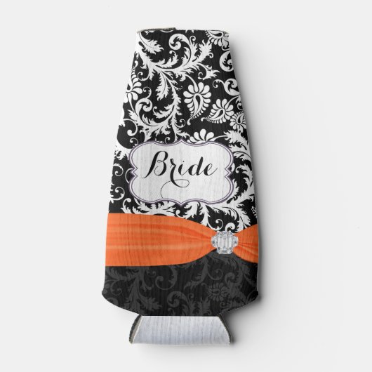 花嫁素朴のヴィンテージスタイルダマスクパターン ボトルクーラー (正面)