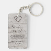 花嫁素朴の引用文に彫られた恋人 キーホルダー (裏面)