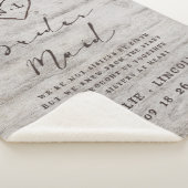 花嫁素朴の引用文に彫刻された恋人 シェルパブランケット (3/4)