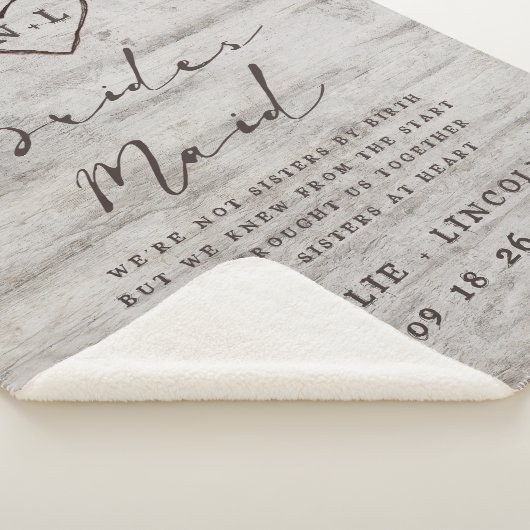 花嫁素朴の引用文に彫刻された恋人 シェルパブランケット (3/4)