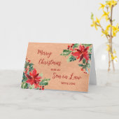 花嫁素朴嫁メリークリスマス カード (黄色い花)