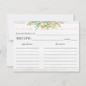 花嫁素朴用水色多汁レシピカード 招待状 (裏面)