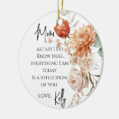 花嫁素朴贈り物のテラコッタの母 セラミックオーナメント (左)