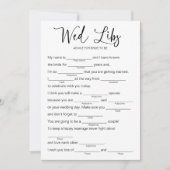 花嫁結婚が試合に出るためのLibsアドバイス 招待状 (正面)