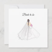 花嫁結婚のイラストレーション ノートカード (正面)