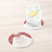 花嫁結婚のガウン・コースター コースター (側面)