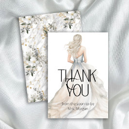 花嫁結婚の着物ブライダルシャワーありがとう カード