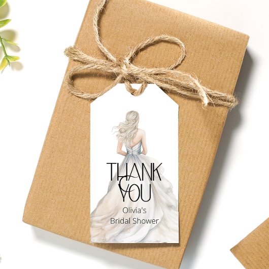 花嫁結婚の着物ブライダルシャワーありがとう ギフトタグ