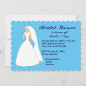 花嫁結婚の花嫁シャワー招待状 招待状 (正面)