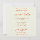 花嫁結婚の誘い 招待状 (裏面)