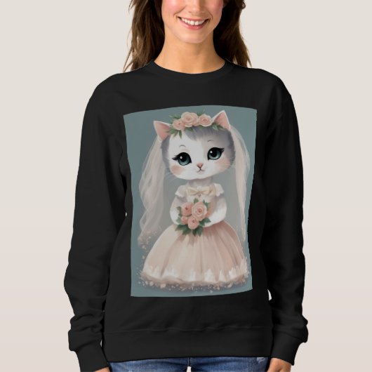 花嫁結婚のTシャツ スウェットシャツ (正面)