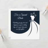 花嫁結婚カード カード (正面/裏面インサイチュ)