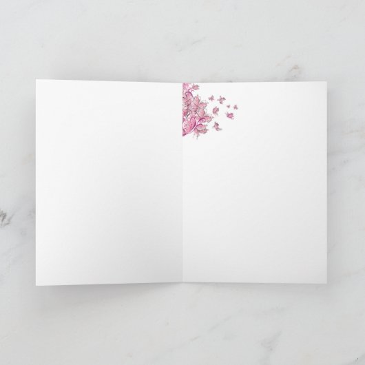 花嫁結婚カード カード (内部)