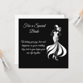 花嫁結婚カード カード (正面/裏面インサイチュ)