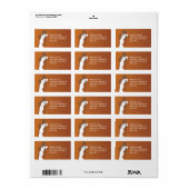 花嫁結婚グラフィックとの住所 シール (フルシート)