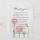 花嫁結婚サンキューカード 招待状 (正面/裏面)