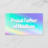 花嫁結婚パパ コーリングカード (正面)