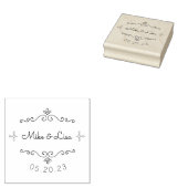 花嫁結婚式の日付を保存 ラバースタンプ (押印)