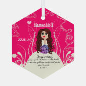 花嫁結婚形見 ガラスオーナメント (裏面)