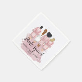 花嫁結婚服ブライダルシャワーモノグラム スタンダードカクテルナプキン (角)