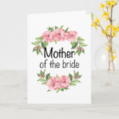 花嫁結婚母への贈り物 カード (黄色い花)