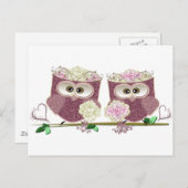 花嫁結婚2人 ポストカード (正面/裏面)