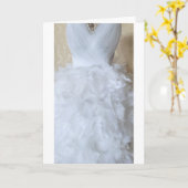 花嫁結婚 カード (黄色い花)