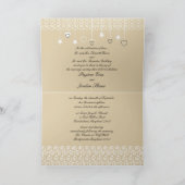 『花嫁結婚&花婿の鳥たちが招待状カード』 招待状 (内部)