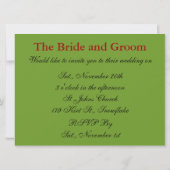 花嫁自動車 招待状 (裏面)