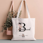 花嫁花手紙ボホフローラ結婚ズ トートバッグ<br><div class="desc">ブライドメイドのトートバッグは、あなたのブライドメイドのためにパーソナライズする。Bridesmaidはニュートラルbohoフローラ文字と手書きスクリプトで文字を入力。また、新郎新婦の名前とその日付を追加することもでき結婚る。この日付は、フローラのアンパサンドを調整するフレームである。素敵な結婚式の記念ギフトと秋の結婚式、フローラ、ボー結婚ー庭園の結婚式やニュートラルのカラーパレッ自然トを持つ結婚任意のテーマに最適。</div>
