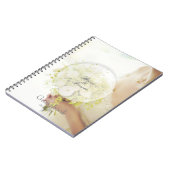 花嫁花束編集可能結婚ゲストブック ノートブック (左側)