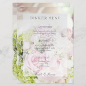 花嫁花花花束編集可能結婚メニュー メニュー (正面/裏面)