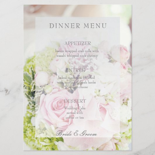 花嫁花花花束編集可能結婚メニュー メニュー (正面)