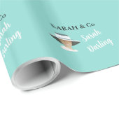 花嫁誕生日祝ティアラパーティーパーソナライズされた ラッピングペーパー (ロールコーナー)